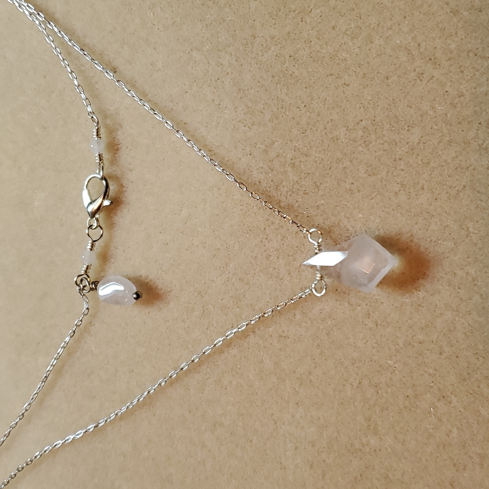 Rose quartz necklace